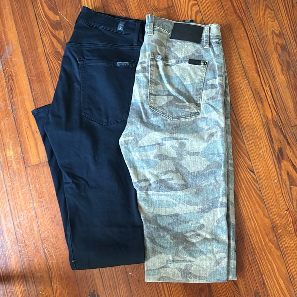 7 for all mankind almost new 2 pairs